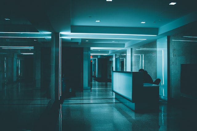 Dark Hospital Corridor