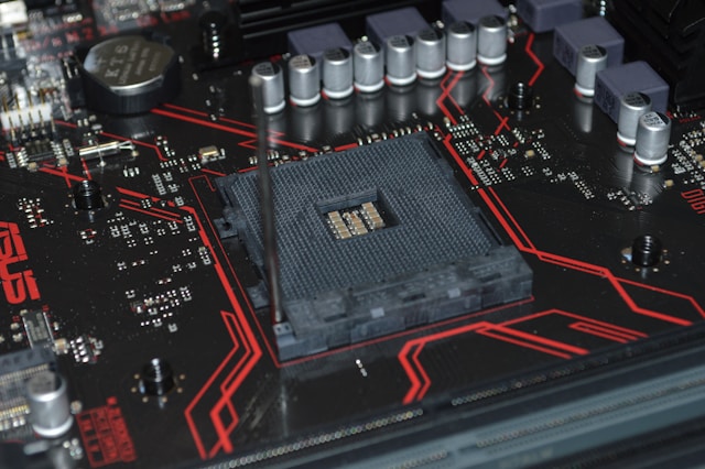 Motherboard with open CPU port